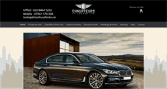 Desktop Screenshot of chauffeursoflondon.net